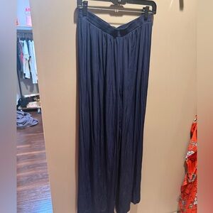 Ramy Brook Navy Blue wide leg flow pant with elastic waste